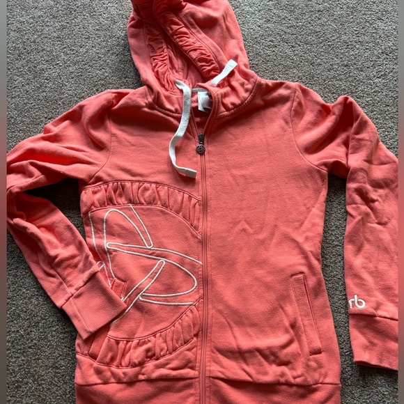 Orb Coral Zip Up Hoodie - Picture 1 of 5